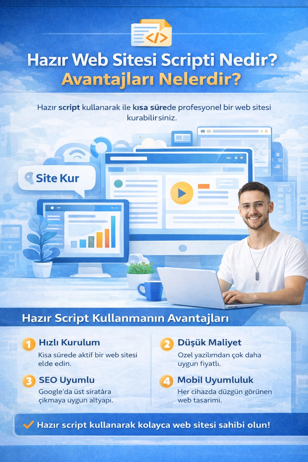 Hazır Web Sitesi Scripti Nedir? Avantajları Nelerdir?