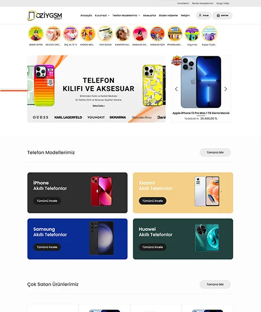 Telefon Eticaret Yazılımı