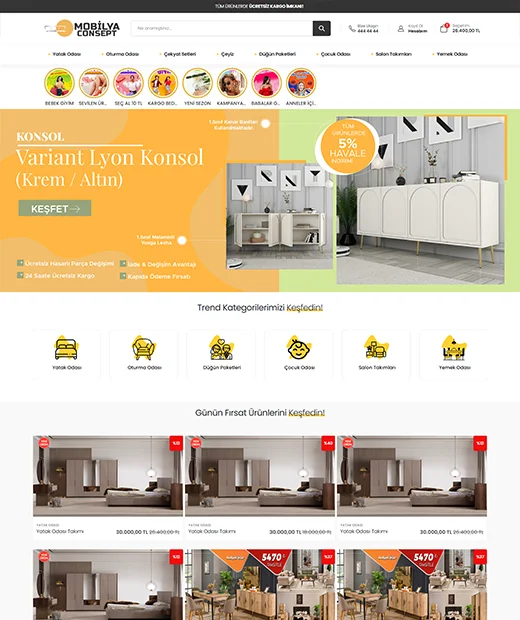 Mobilya Eticaret Yazılımı