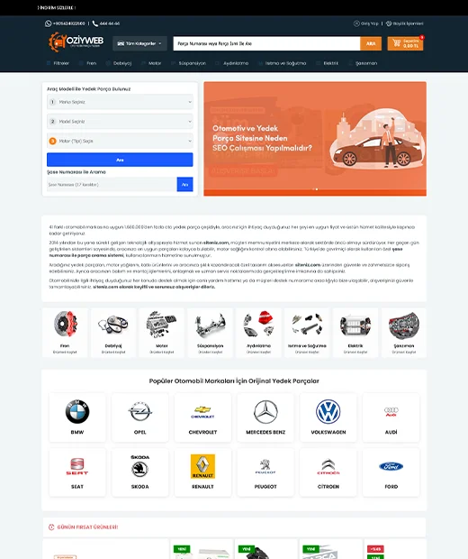 Pure Oto Yedek Parça Yazılımı
