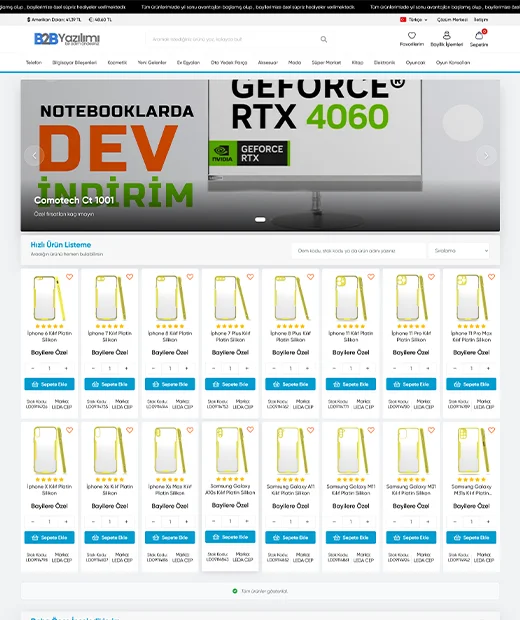 Platinum B2B Yazılımı